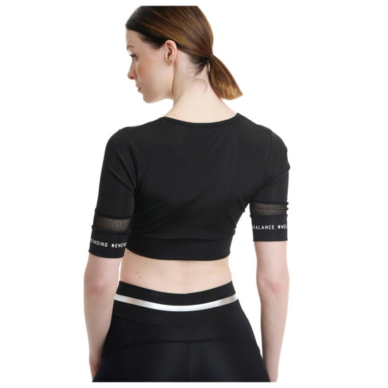 Bodytalk Γυναικεία κοντομάνικη μπλούζα crop